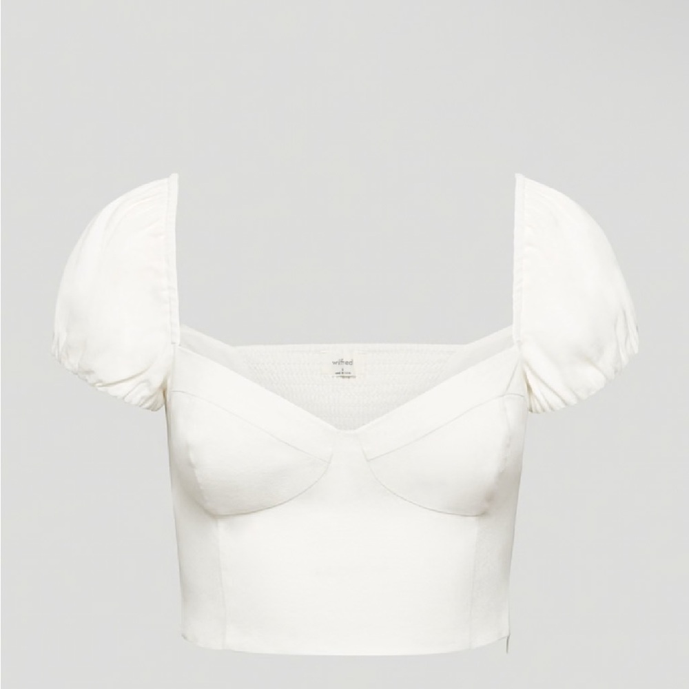 Aritzia Wilfred Novella Cap Sleeve Blouse